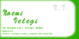 noemi velegi business card