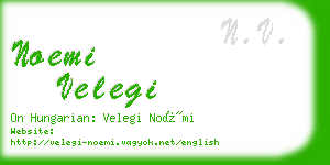 noemi velegi business card